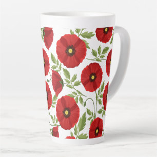 Mohn blüht fröhlich Sommer Blume Milchtasse