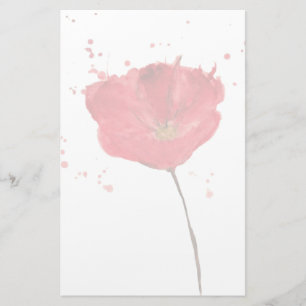 Mohn Blume 2 Briefpapier