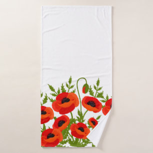 Mohn-Blume Badhandtuch Set
