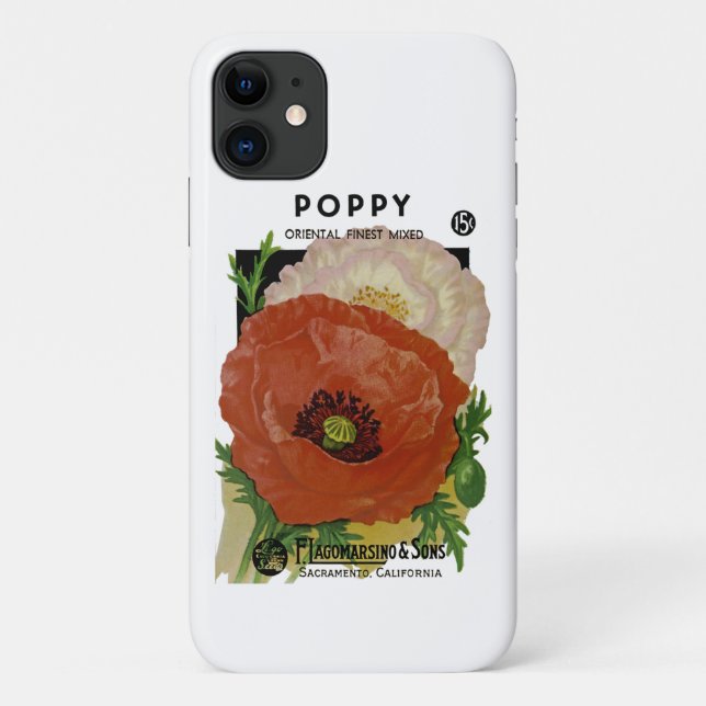 Mohn Case-Mate iPhone Hülle (Rückseite)
