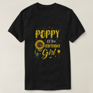 Mohn der Birthday Girl Mohn Sonnenblumen Geschenke T-Shirt