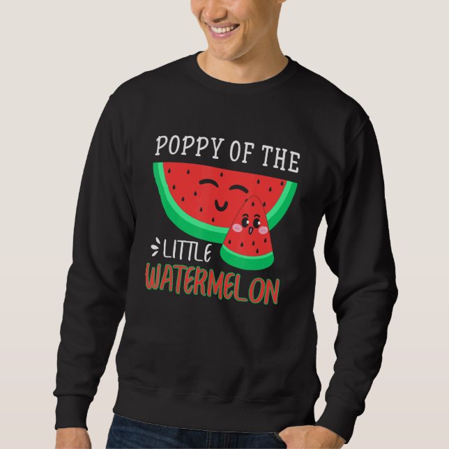 Mohn der kleinen Wassermelone Melon Familie Matchi Sweatshirt (Vorderseite)