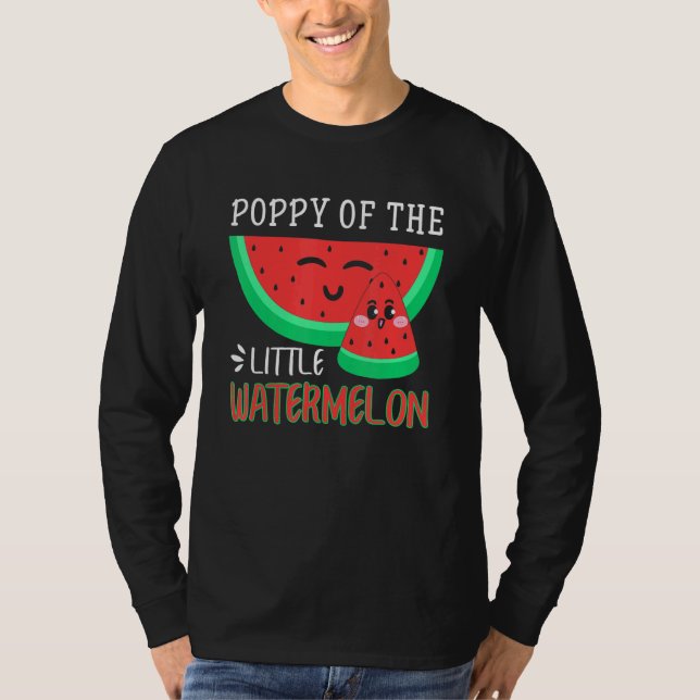 Mohn der kleinen Wassermelonen-Melonengeschlecht M T-Shirt (Vorderseite)