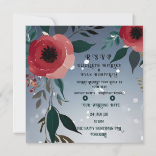"Mohn der Liebe"-Hochzeitseinladungskollektion Einladung