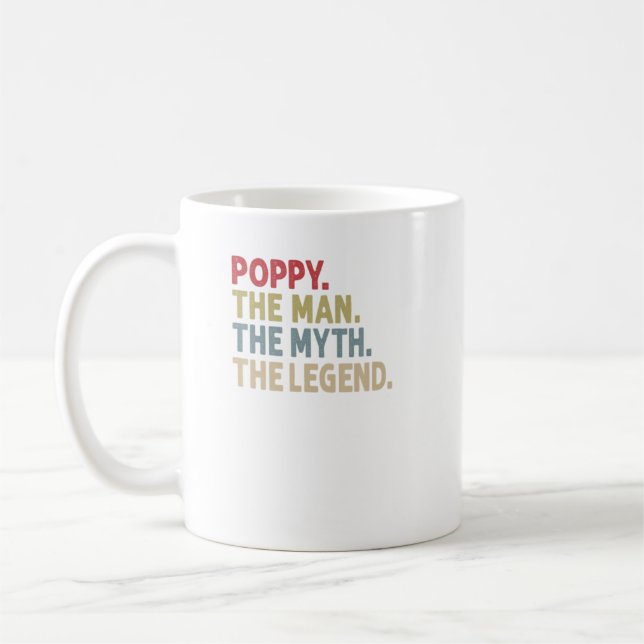 Mohn der Mann Der Mythos der Legende lustige Großv Kaffeetasse (Links)