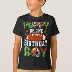 Mohn des Fußballparty-Familiengeburtstagsjungen T-Shirt