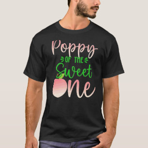 Mohn des Geburtstags 1 Pfirsich 1. T-Shirt