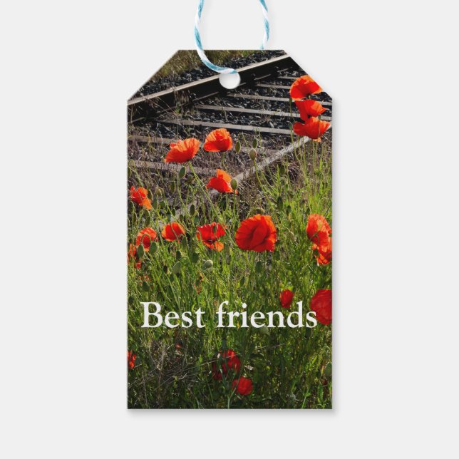 Mohn Geschenkanhänger (Vorderseite)