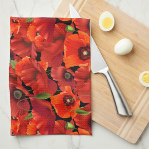 Mohn Geschirrtuch