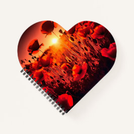 Mohn im Gegenlicht Notizbuch