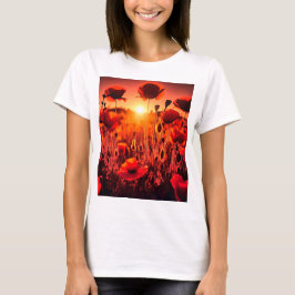 Mohn im Gegenlicht T-Shirt