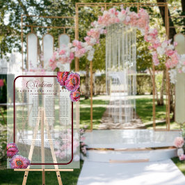 Mohn in Bloom | Elegante Blumen 200 Sitzplätze Acrylschild