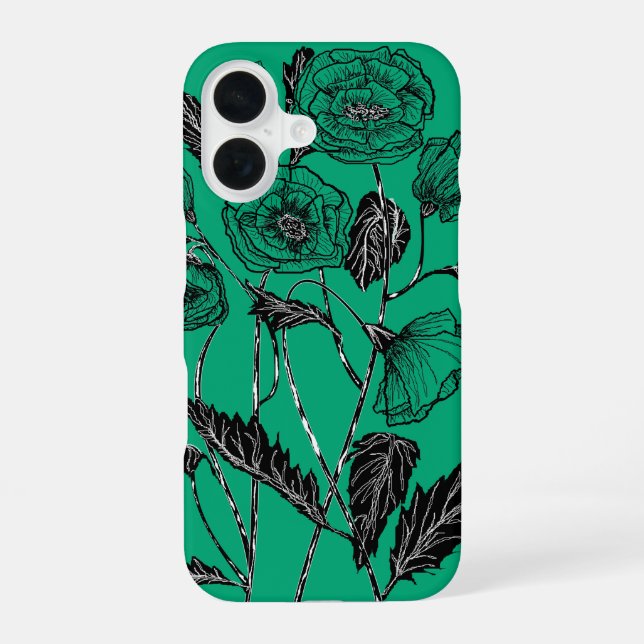 Mohn iPhone-Hülle - Farbe wählen iPhone 16 Hülle (Rückseite)