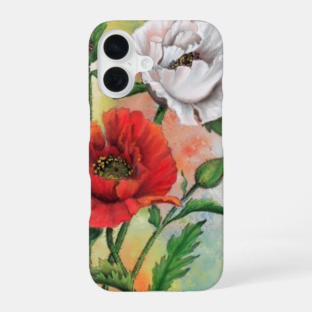 Mohn iPhone-Hülle iPhone 16 Hülle (Rückseite)
