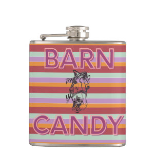 Mohn lächelnd Vinyl Wrapped Flask Flachmann