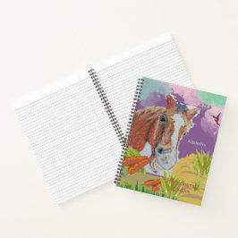 Mohn lächelt bunt. notizbuch