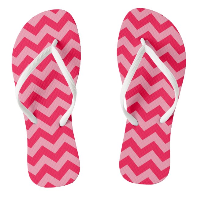 Mohn marokkanische Moods Chevrons Flip Flops (Fußbett)