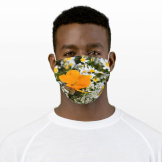 Mohn Mund-Nasen-Maske Aus Stoff