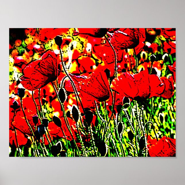 Mohn Poster (Vorne)