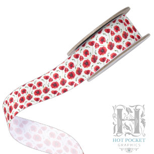 Mohn-Satinband Satinband