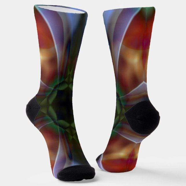 Mohn Socken (Gewinkelt)