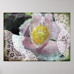 Mohn und Spitze Poster