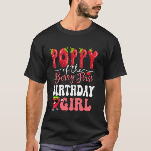 Mohn von Berry Erste Geburtstagsfeier Süße Eins St T-Shirt