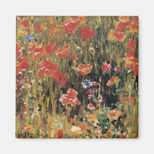 Mohn von Robert Vonnoh, Vintage Impressionismus Magnet