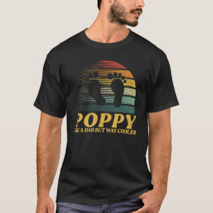 Mohn wie ein Vater, aber viel Cooler Männer Vintag T-Shirt