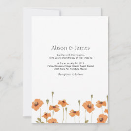 Mohnblume Blume Einladung