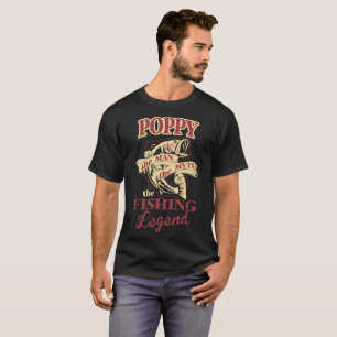 Mohnblume der Mann der Mythos die Fischen-Legende T-Shirt