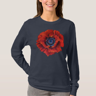 Mohnblume herausgeschnitten T-Shirt