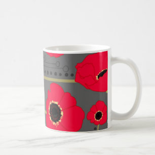 Mohnblume Kaffeetasse