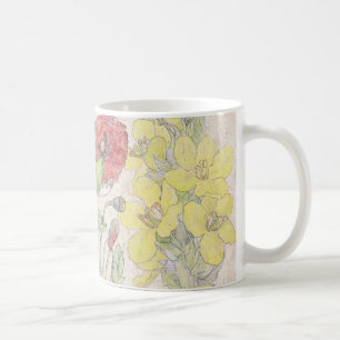 Mohnblume Mullein Wildblume-Blumen-Wiesen-Tasse Tasse