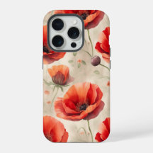 Mohnblume Pastellmuster