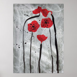 Mohnblume Poster