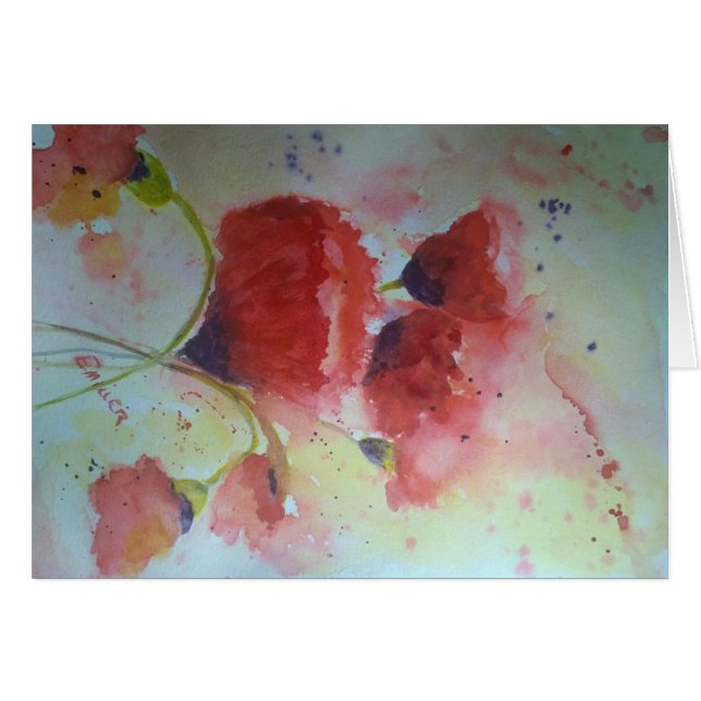 Mohnblumen (Vorderseite (Horizontal))