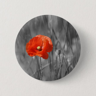 Mohnblumen-Abzeichen Button