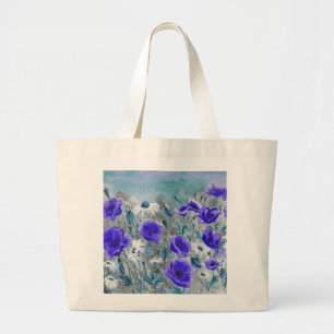 "Mohnblumen-Blau-" Tasche