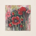 Mohnblumen Blume im Aquarellkarton Schal<br><div class="desc">Roter Mohn Blume Aquarellkunst. Farbenfrohe botanische Gestaltung,  geeignet für jeden,  der Mohnarten,  botanische Blume,  Pflanze,  Natur,  rote Blume,  farbenfrohe Kunst,  niedliche Illustrationen und Aquarellkunst Lieben. Kann ein schönes Geschenk sein. Bitte Karo die komplette Kollektion für passende Artikel. Vielen Dank.</div>