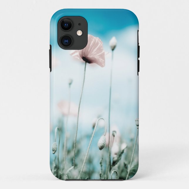 Mohnblumen-Blumen Case-Mate iPhone Hülle (Rückseite)