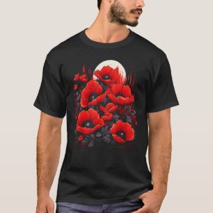 Mohnblumen Botanischer Garten Natur Pflanzen Garte T-Shirt