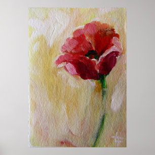 Mohnblumen-Druck Poster