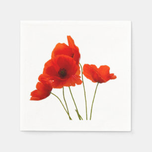 "Mohnblumen" entwerfen Papierservietten