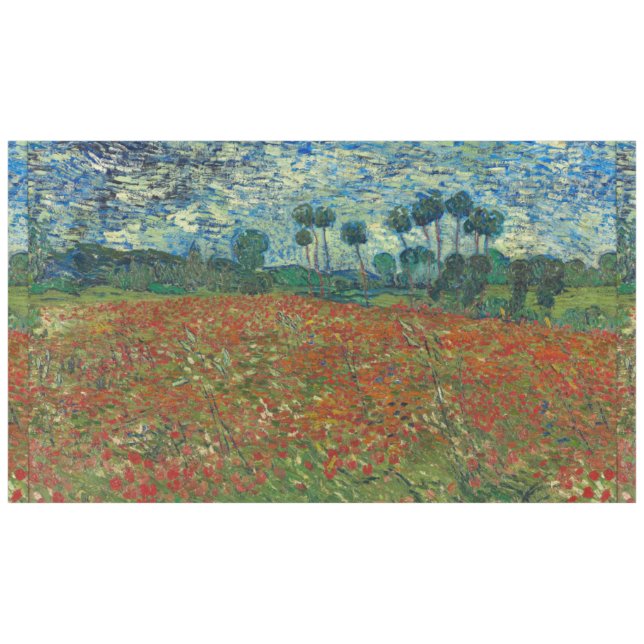 Mohnblumen-Feld durch Vincent van Gogh Tischdecke (Vorderseite (Horizontal))