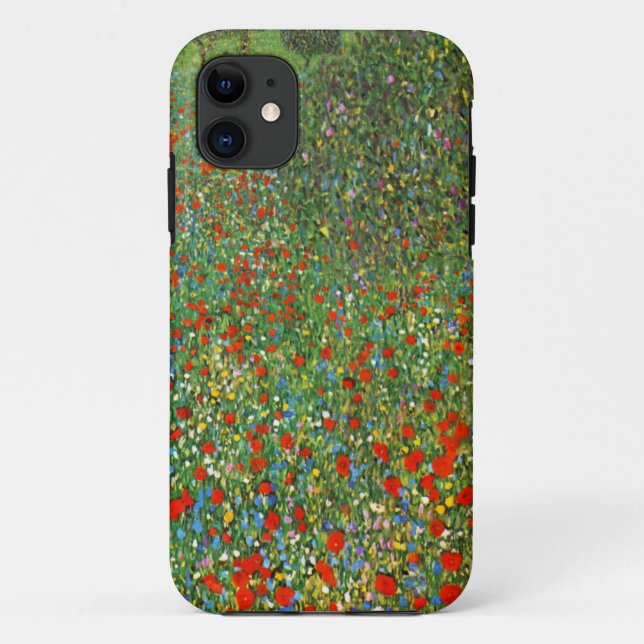 Mohnblumen-Feld iPhone 5 Gustav Klimt Fall Case-Mate iPhone Hülle (Rückseite)