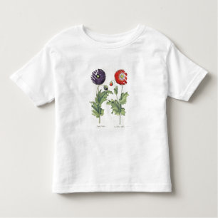 Mohnblumen: flore 1.Papaver multiplici incarnato; Kleinkind T-shirt