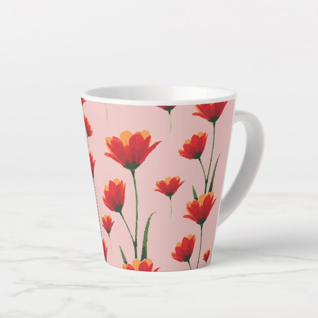 Mohnblumen im Morgenlicht Milchtasse (Rechte Ecke)