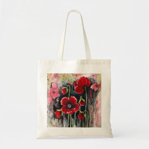 Mohnblumen in Aquarellen Tragetasche