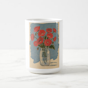 Mohnblumen Kaffeetasse